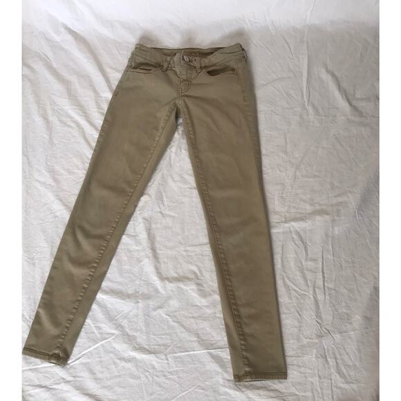 American‎ eagle tan jegging super stretch 00short - Picture 4 of 11